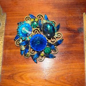 Vintage green and green brooch